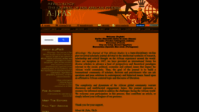 What Jpanafrican.org website looked like in 2023 (1 year ago)