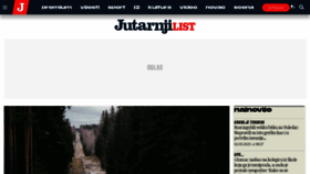 What Jutarnji.hr website looked like in 2023 (1 year ago)