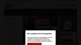 What Jokers.de website looked like in 2023 (1 year ago)
