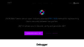 What Jwt.io website looked like in 2023 (1 year ago)
