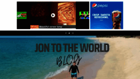 What Jontotheworld.com website looked like in 2023 (1 year ago)