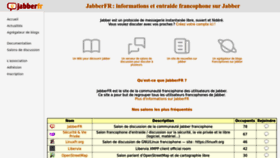 What Jabberfr.org website looked like in 2023 (1 year ago)
