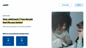 What Joblift.de website looked like in 2023 (1 year ago)