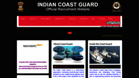 What Joinindiancoastguard.gov.in website looked like in 2023 (1 year ago)