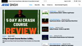 What Jessesingh.org website looked like in 2023 (2 years ago)