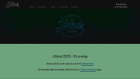 What Jfokus.se website looked like in 2023 (1 year ago)