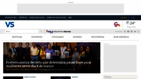 What Jornalvs.com.br website looked like in 2023 (1 year ago)