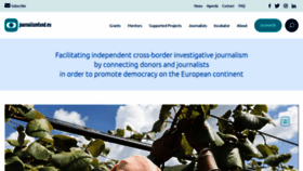What Journalismfund.eu website looked like in 2023 (1 year ago)