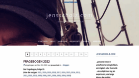What Jensscholz.com website looked like in 2023 (1 year ago)