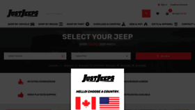 What Justjeeps.com website looked like in 2023 (1 year ago)