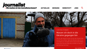 What Journalist.de website looked like in 2023 (1 year ago)