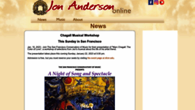 What Jonanderson.com website looked like in 2023 (1 year ago)