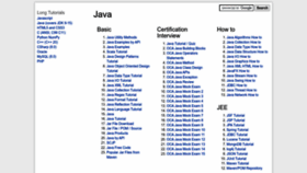 What Java2s.com website looked like in 2023 (1 year ago)