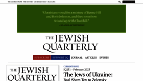 What Jewishquarterly.org website looked like in 2023 (1 year ago)