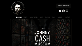 What Johnnycashmuseum.com website looked like in 2023 (1 year ago)