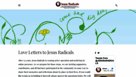 What Jesusradicals.com website looked like in 2023 (1 year ago)