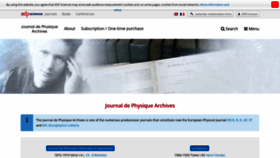 What Journaldephysique.org website looked like in 2023 (1 year ago)
