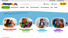 What Juniora.pl website looked like in 2023 (1 year ago)