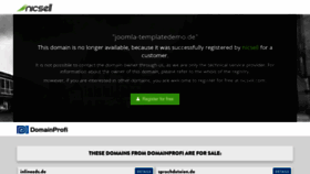 What Joomla-templatedemo.de website looked like in 2023 (3 years ago)