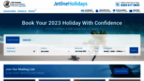What Jetlineholidays.com website looked like in 2023 (1 year ago)