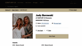 What Judyborowski.com website looked like in 2023 (1 year ago)