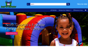 What Justajumpininflatables.com website looked like in 2023 (1 year ago)