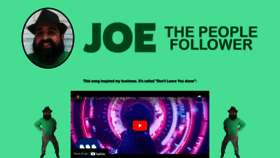 What Joethepeoplefollower.com website looked like in 2023 (1 year ago)
