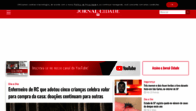 What Jornalcidade.net website looked like in 2023 (1 year ago)