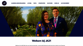 What Ja21.nl website looked like in 2023 (1 year ago)