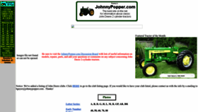 What Johnnypopper.com website looked like in 2023 (This year)