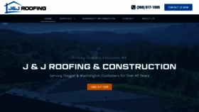 What Jnjroofing.net website looked like in 2023 (This year)