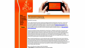 What Jpcsp.org website looked like in 2023 (This year)