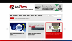 What Justnews.pt website looked like in 2023 (This year)