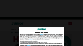 What Juniormagazine.co.uk website looked like in 2023 (This year)