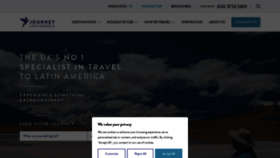 What Journeylatinamerica.com website looked like in 2023 (This year)