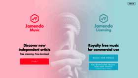 What Jamendo.com website looked like in 2023 (This year)