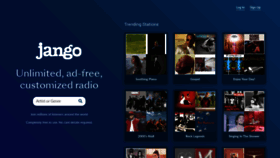 What Jango.com website looked like in 2023 (This year)