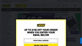 What Jegs.com website looked like in 2023 (This year)