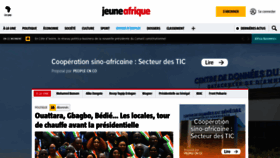 What Jeuneafrique.com website looked like in 2023 (This year)