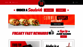 What Jimmyjohns.com website looked like in 2023 (This year)