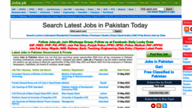 What Jobz.pk website looked like in 2023 (This year)