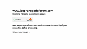 What Jeeprenegadeforum.com website looked like in 2023 (This year)