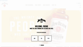 What Jimbeam.com website looked like in 2023 (This year)