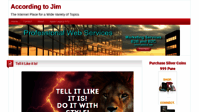 What Jimwarholic.com website looked like in 2023 (This year)