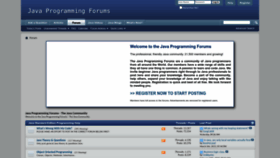 What Javaprogrammingforums.com website looked like in 2023 (This year)