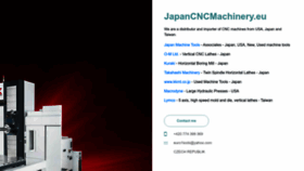 What Japancncmachinery.cz website looked like in 2023 (This year)