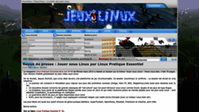 What Jeuxlinux.fr website looked like in 2023 (This year)