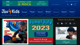 What Jax4kids.com website looked like in 2023 (This year)