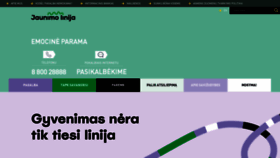 What Jaunimolinija.lt website looked like in 2023 (This year)
