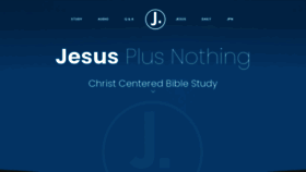 What Jesusplusnothing.com website looked like in 2023 (This year)